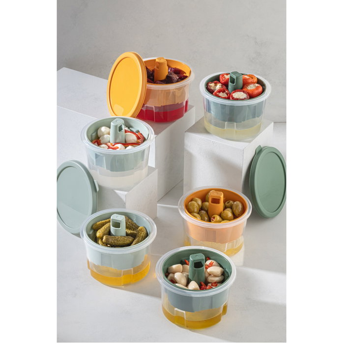 Hermia Set de 6 Cajas de Almacenaje Multicolor